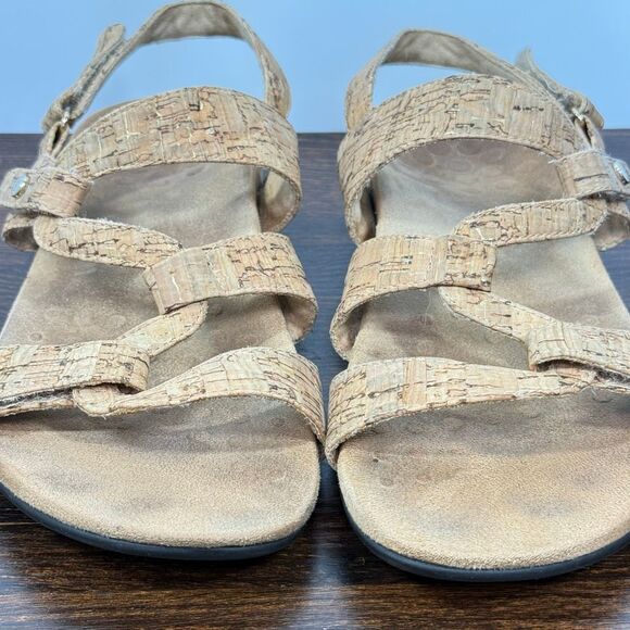Vionic Women’s cork gold 3 way adjustable sandal size 8 - Picture 1 of 8